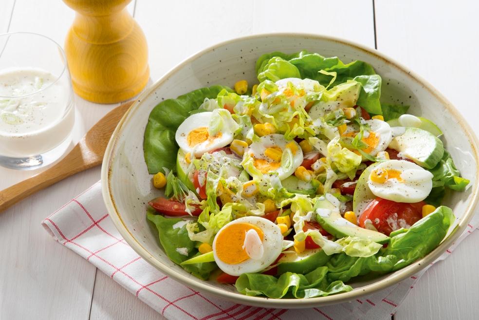 Lentesalade met avocado