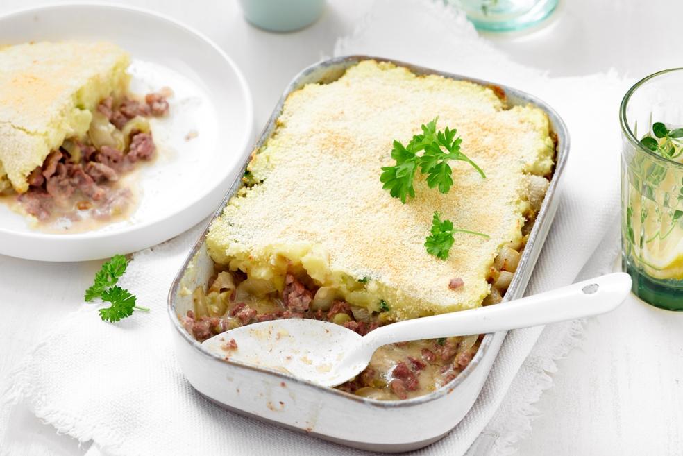 Everzwijn-parmentier met witloof