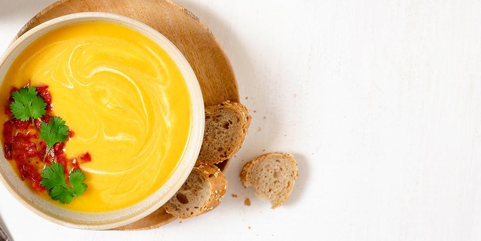 Pompoensoep met chorizo