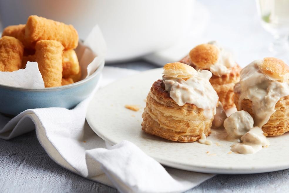 Koninginnenhapje met parelhoen