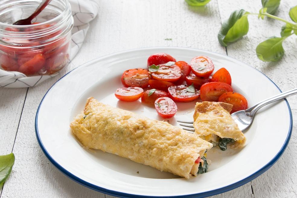 Pannenkoekjes met spinazie