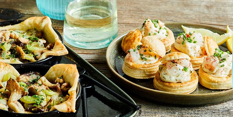 Mini vol-au-vent met gamba’s
