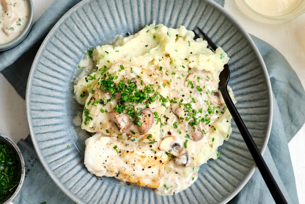 Skrei met knolselderpuree