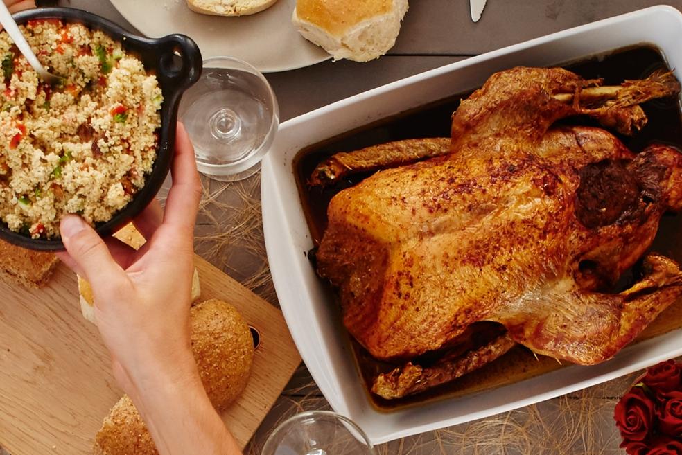 Traditioneel gevulde kalkoen