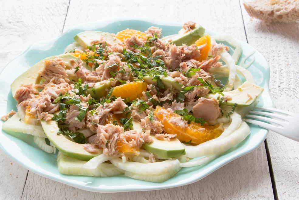 Salade van venkel en tonijn