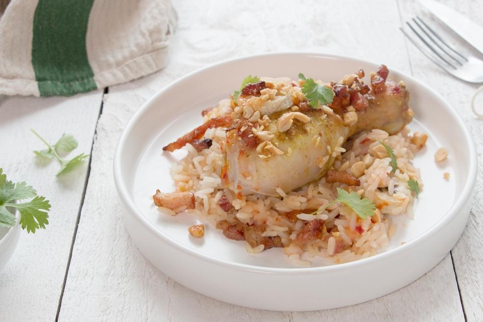 Zweedse kip met rijst