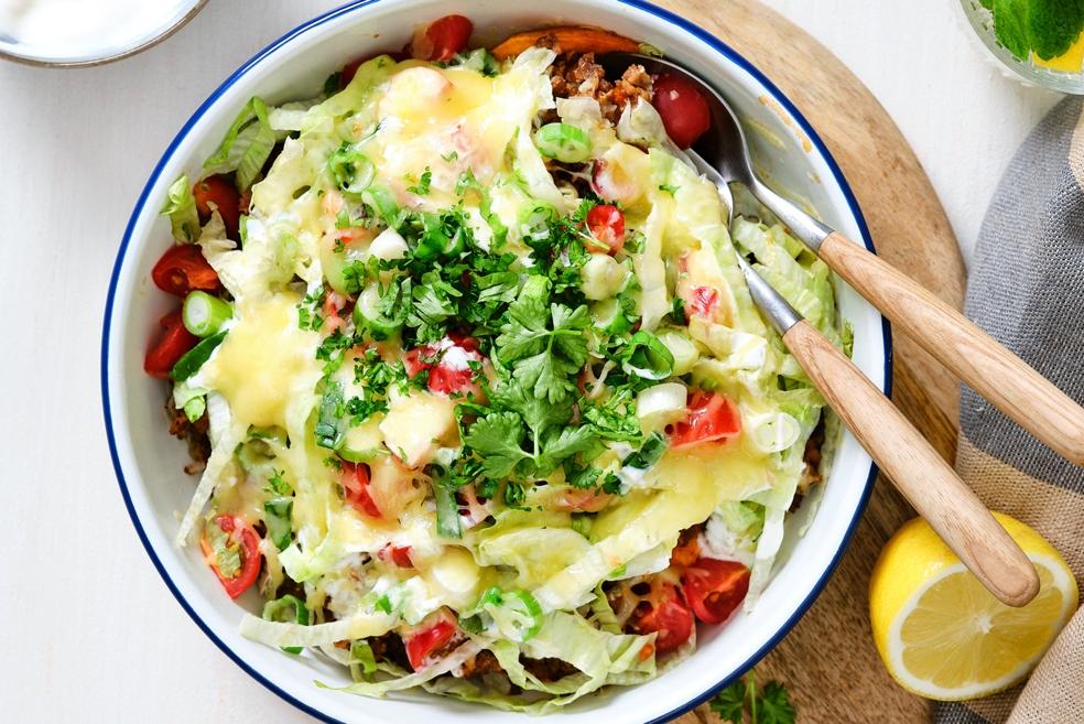 Healthy vegetarisch kapsalon