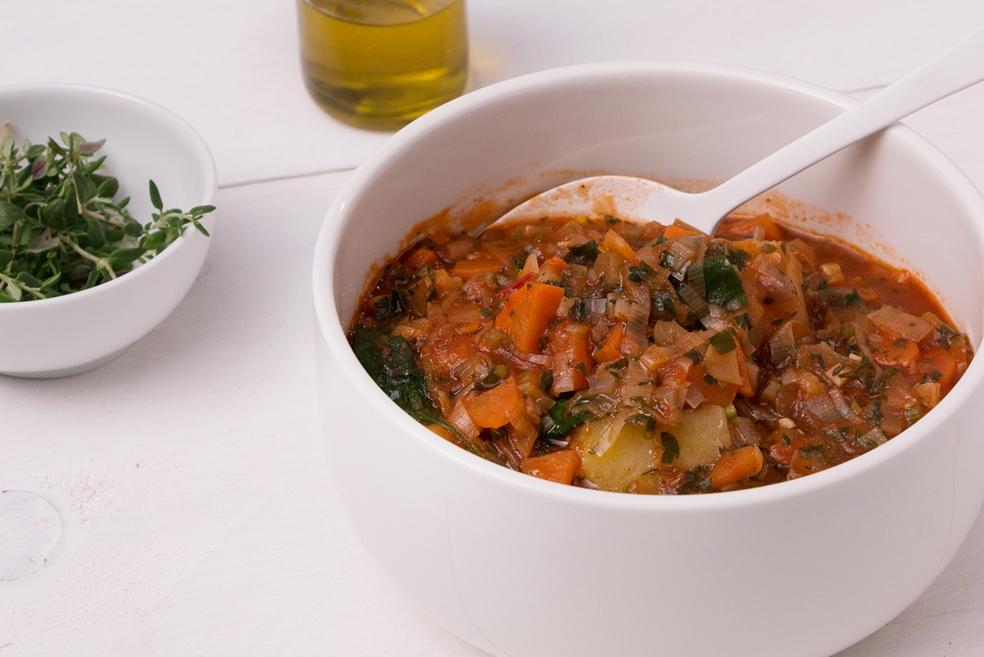 Toscaanse groentesoep met brood