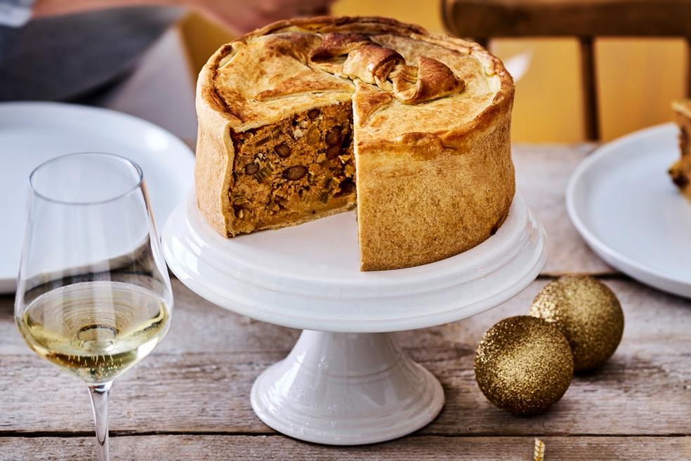 Kerstpastei met een strikje