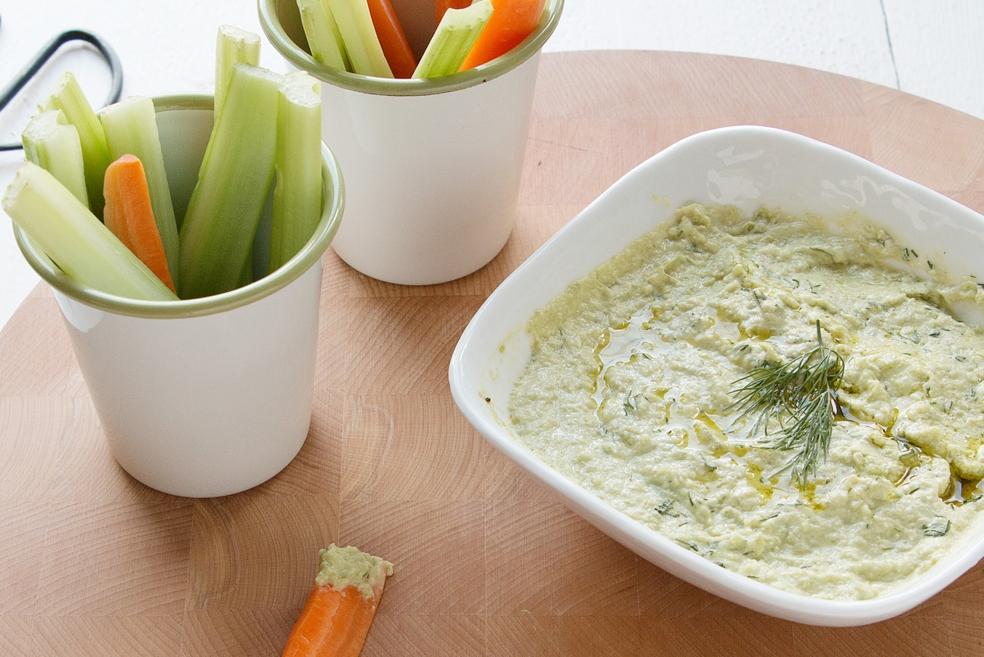 Dip van groene bonen