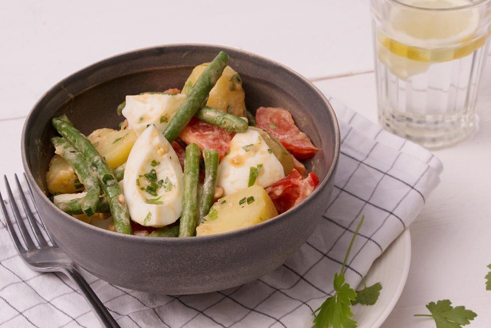 Aardappel-bonensalade