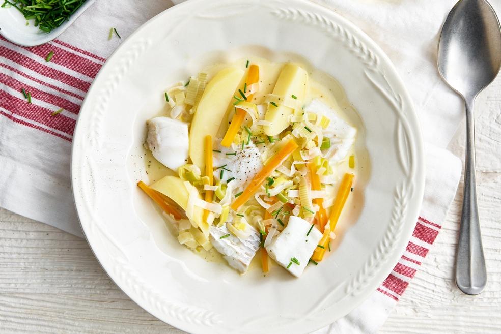 Waterzooi van kabeljauw