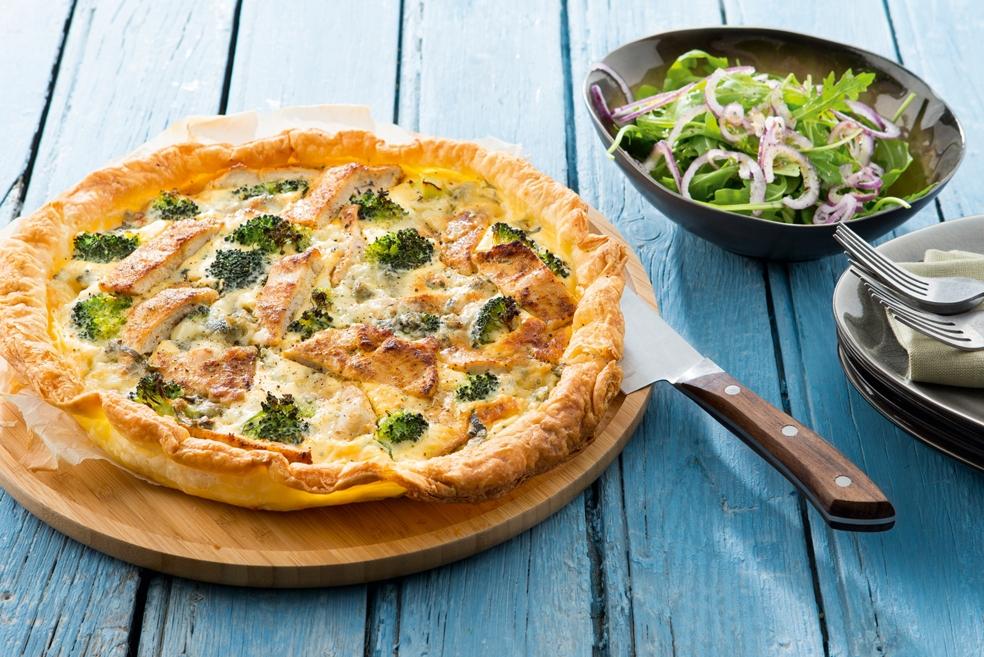 Zomerse broccolitaart