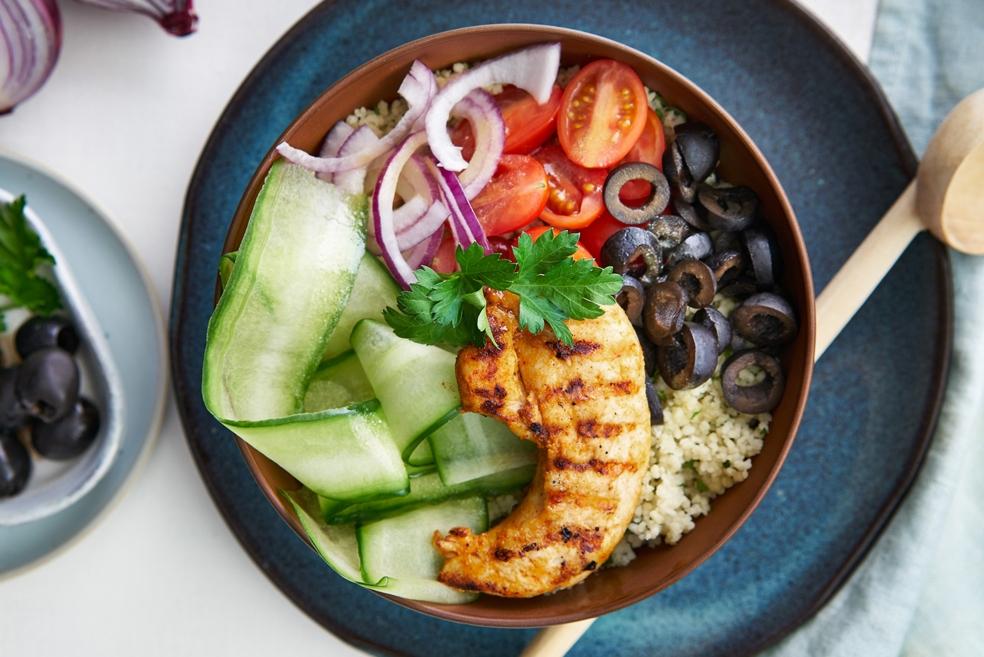 Couscous-bowl met gegrilde kip