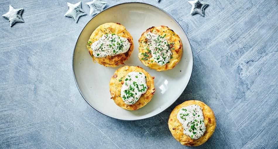 Hartige bloemkool-preigebakjes