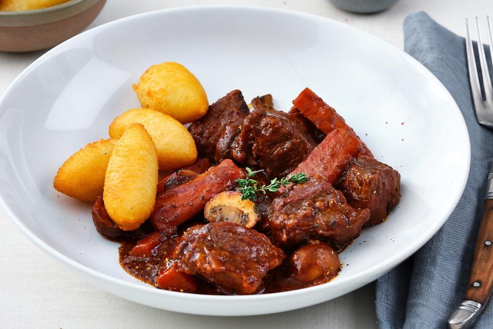 Rundsstoofpot met chocolade