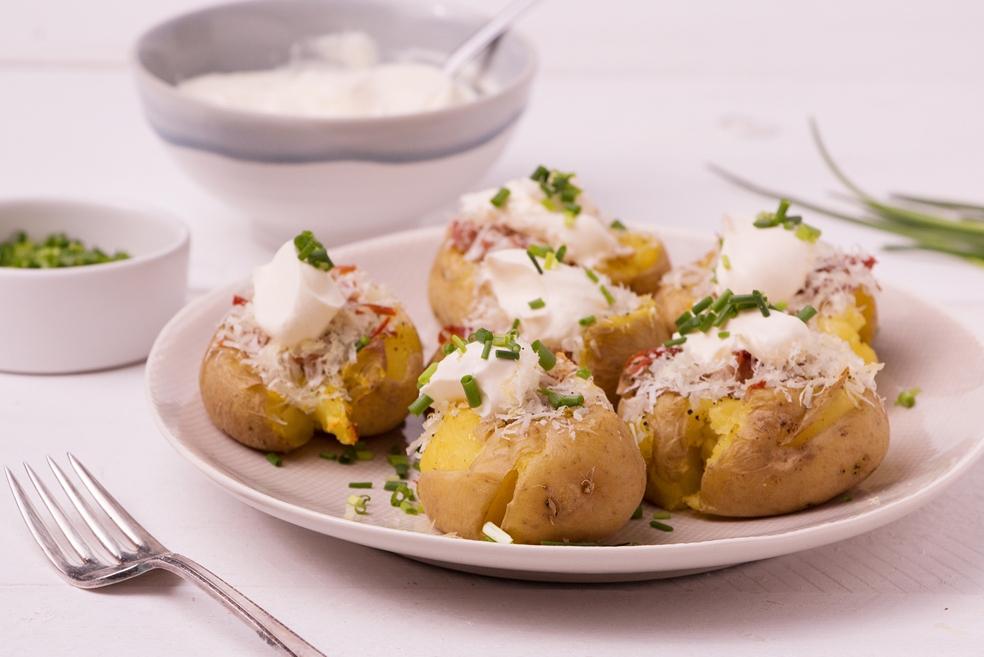 Smashed potatoes