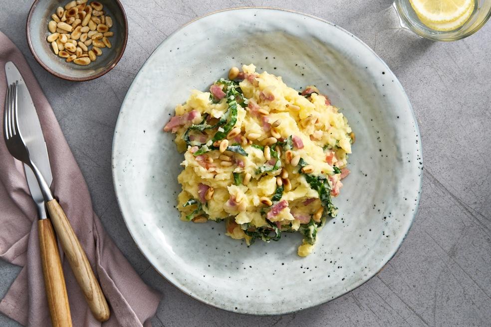 Savooistamppot met spek