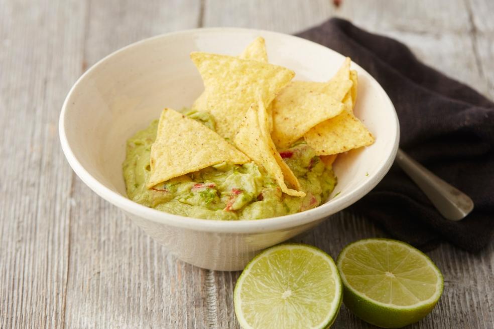 Guacamole met tortillachips