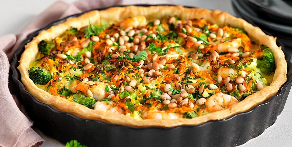 Quiche scampi