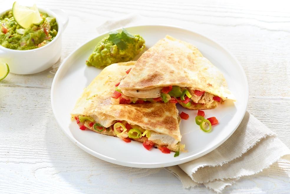 Quesadilla’s met zelfgemaakte guacamole