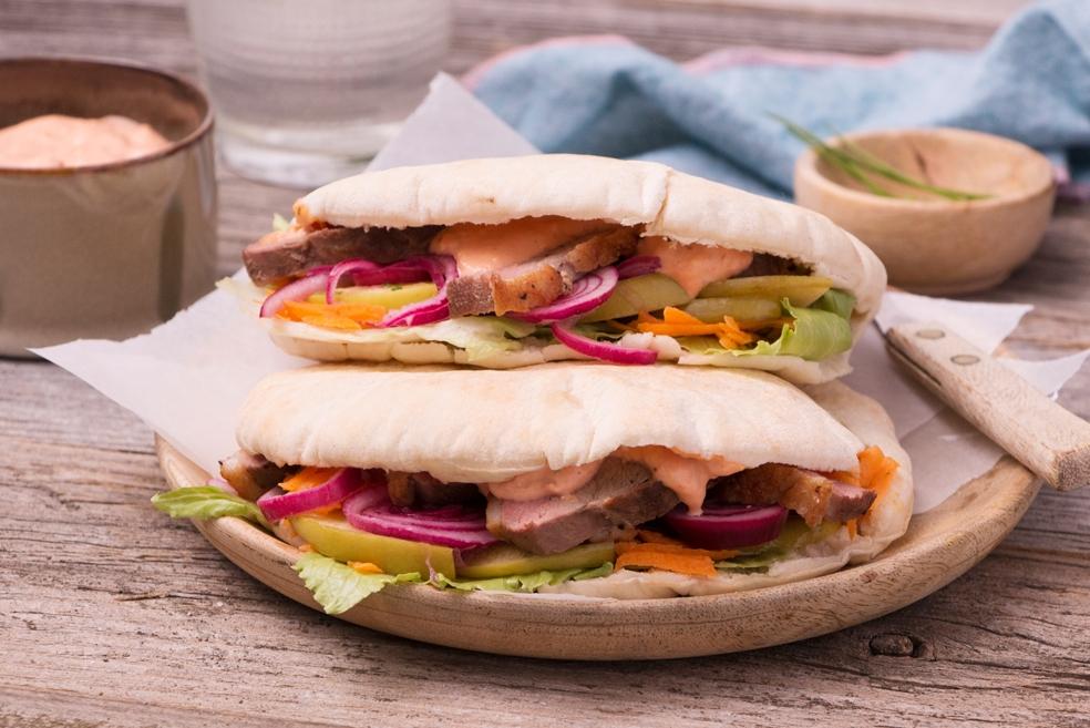 Pita van eend met appel