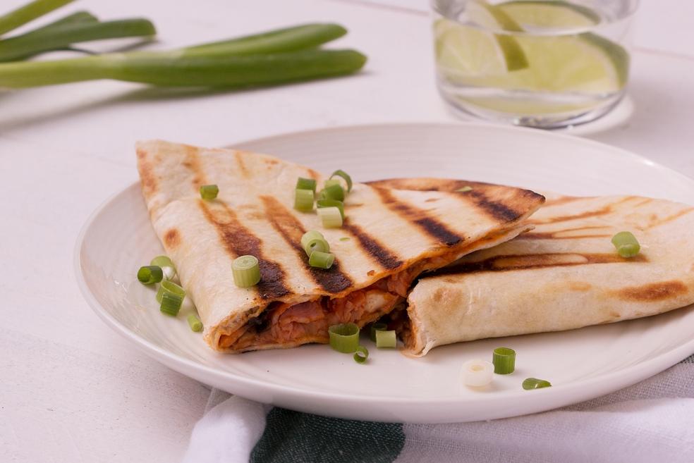 Tortilla op de grill